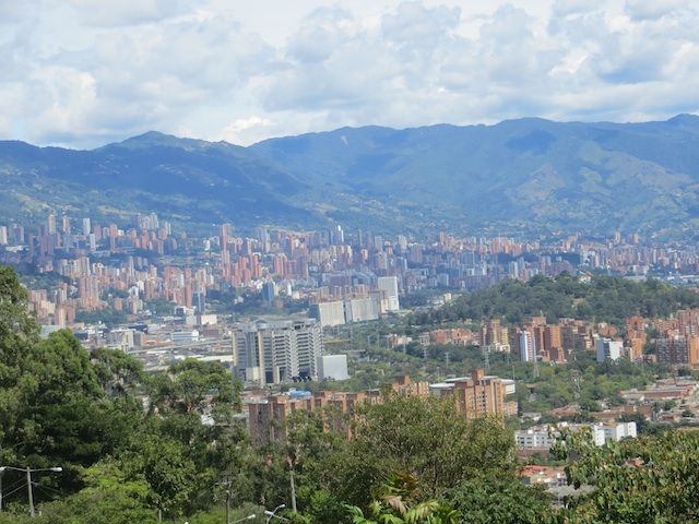 View from Cerro El Valador in Robledo, looking Southeast